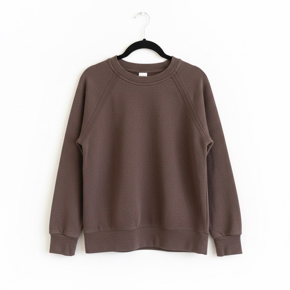 Prana Tops - Prana Yoga Women’s Cozy Up Brown Pullover Crewneck Sweatshirt Small